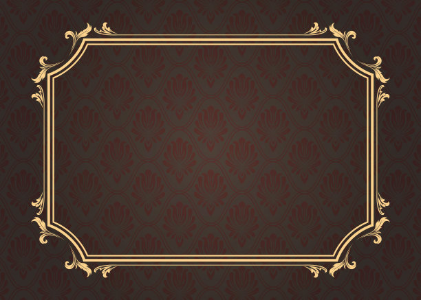 复古风格的装饰框架素材图片