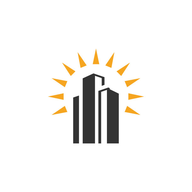 房地产摩天大楼平面设计模板图片下载