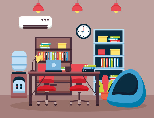 办公室室内工作场所图片下载