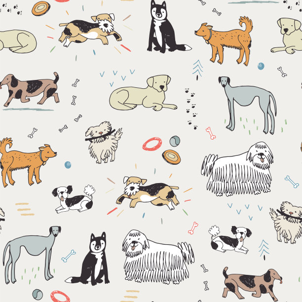 狗的模式图片下载