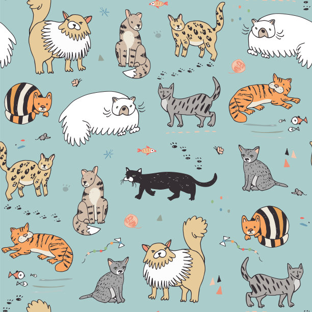 猫的模式图片下载