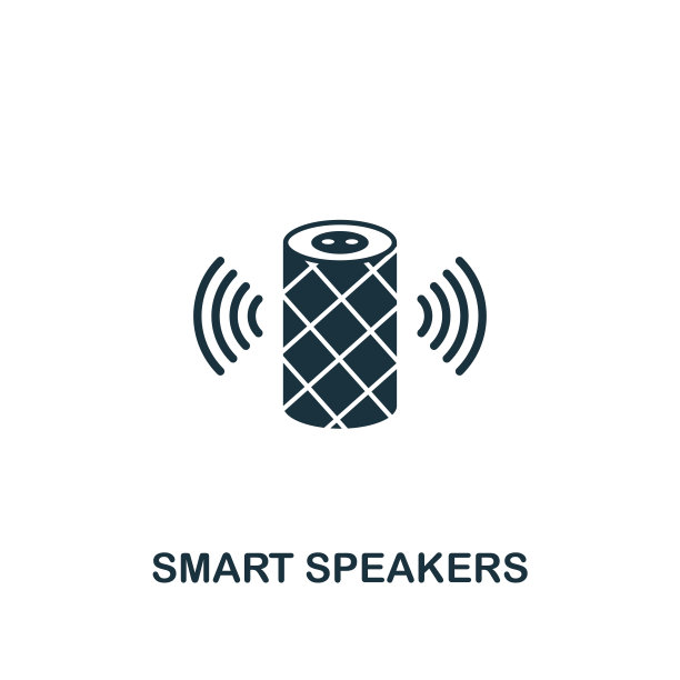 聪明的扬声器图标。创意元素设计从智能家居图标集合。像素完美的智能扬声器图标，用于网页设计，应用程序，软件，打印使用图片下载
