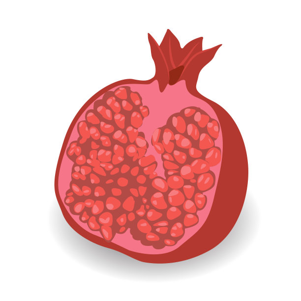 一半的石榴图片下载