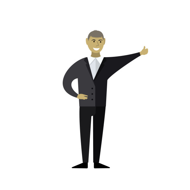 商人的微笑。图片下载