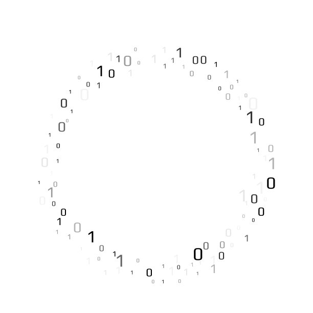二进制数据向量设计元素。数字抽象背景。图片下载