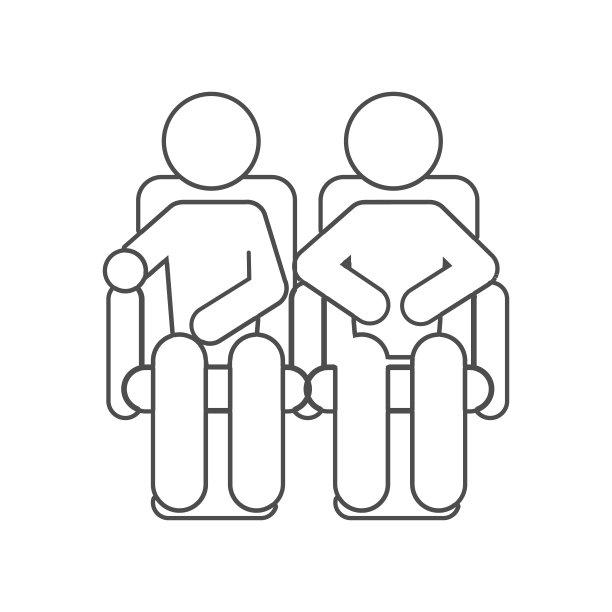 观众在电影院的图标。一组电影元素图标。优质的平面设计。标志和符号收集图标为网站，网页设计，移动应用在白色背景图片下载