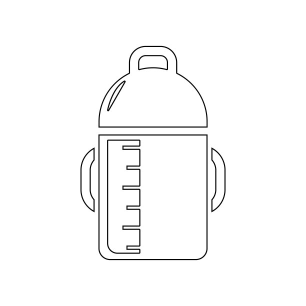 婴儿奶瓶图标。元素婴儿的移动概念和网页应用图标。轮廓线、细线图标用于网站设计开发、应用程序开发图片下载