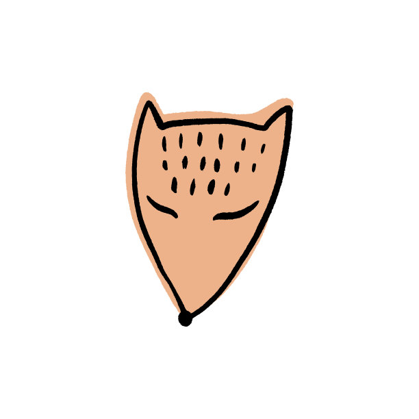 矢量可爱狐狸脸图片下载