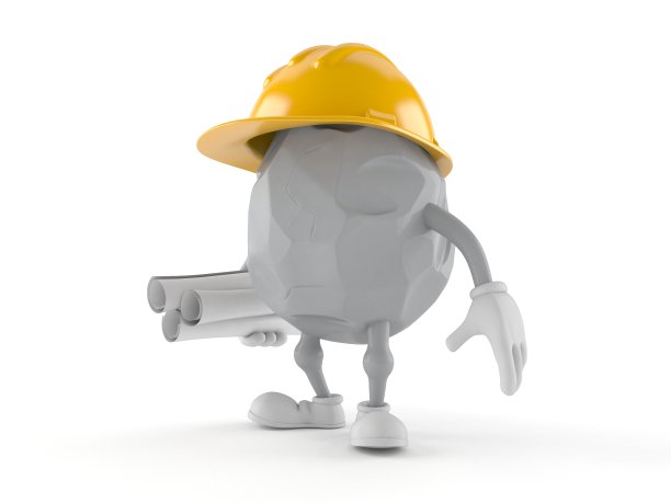 岩石人物持有蓝图图片下载