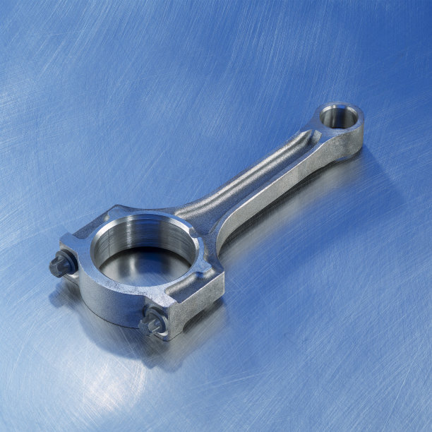 一辆汽车的连杆被蓝色隔离图片下载