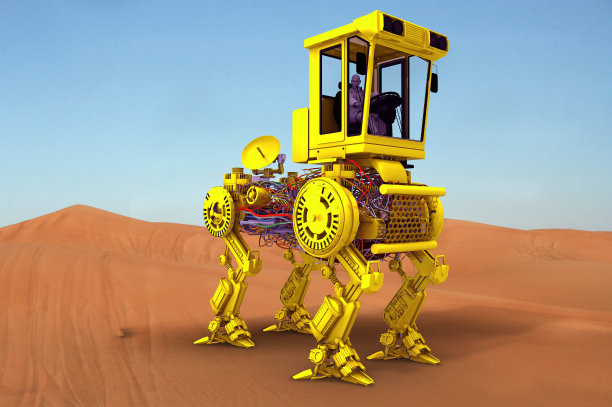 沙漠机器人卡车图片下载