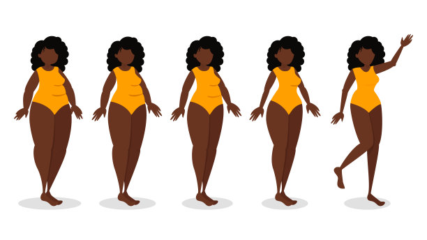 瘦身过程和阶段信息图表图片下载