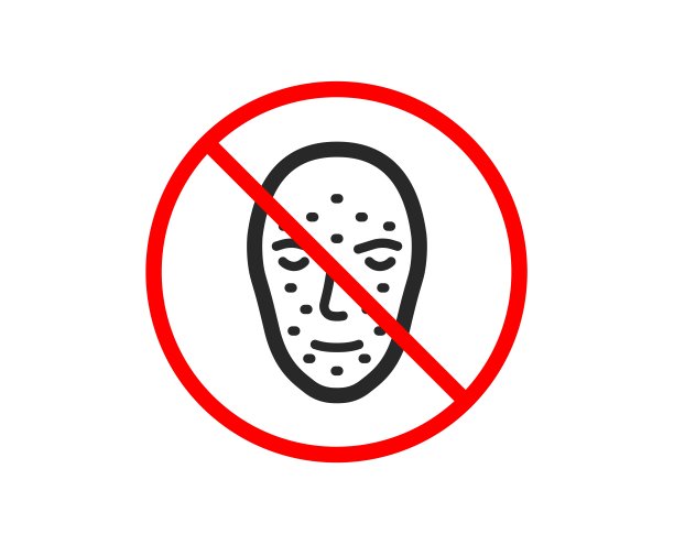 面部生物识别图标。面部识别标志。向量图片下载