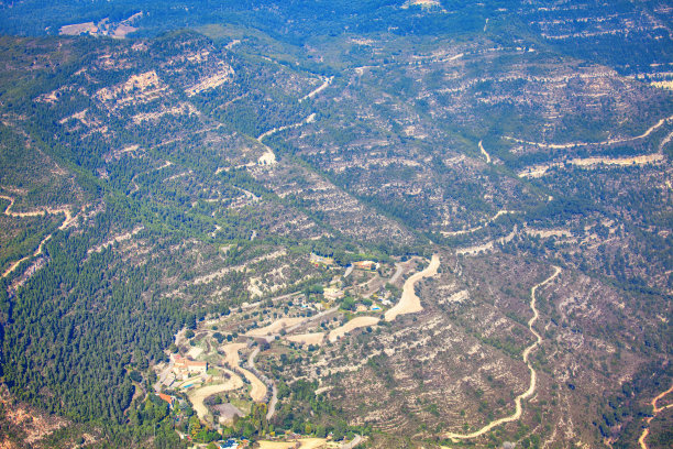 山脉鸟瞰图图片下载