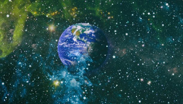 从太空轨道看地球，从轨道看地球。这张照片由美国宇航局提供图片下载