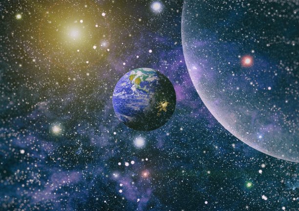 从太空轨道看地球，从轨道看地球。这张照片由美国宇航局提供图片下载