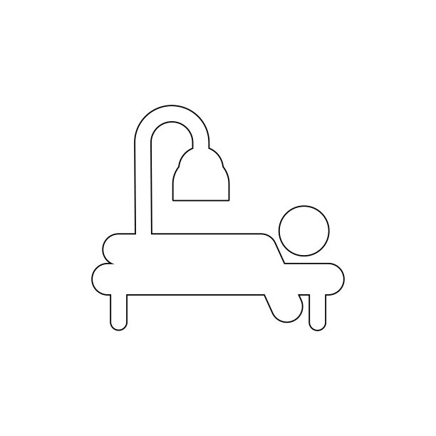 红外线人体治疗大纲图标。符号和符号可以用于网页，标志，手机应用程序，UI，用户体验图片下载