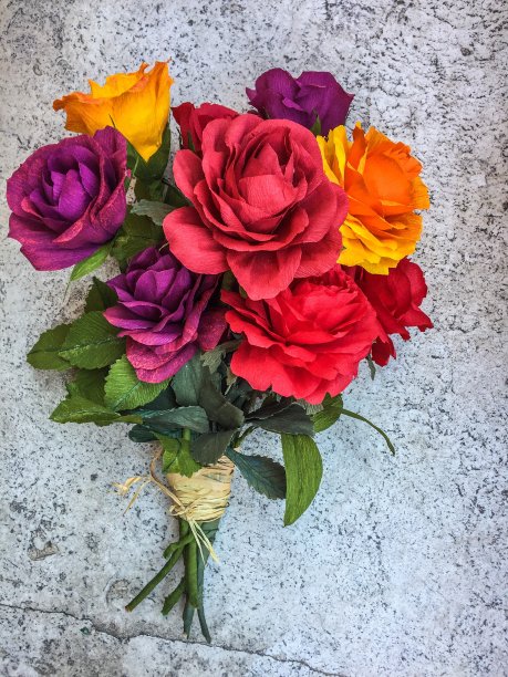 绉纸玫瑰图片下载