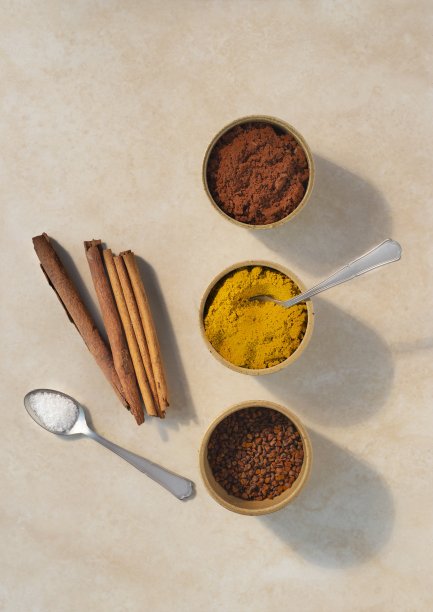 厨房咖喱，辣椒粉，小茴香，肉桂图片下载