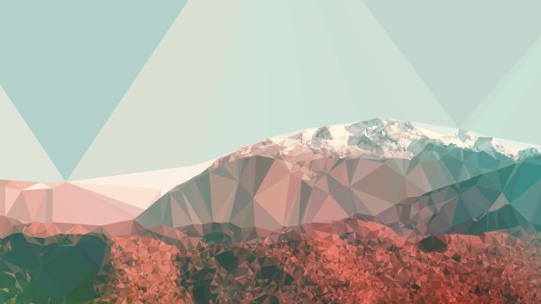 几何极简抽象景观图片下载