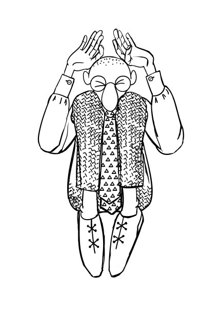 上班族的日常生活。素描职员。股票插图图片下载