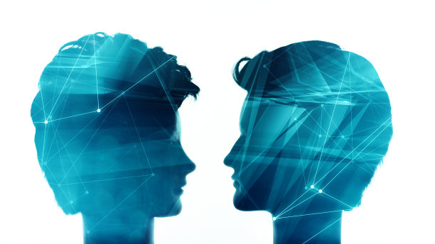 机器人头，人工智能机器人，人工智能生态系统交互图片下载