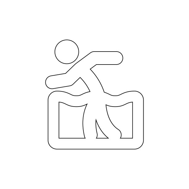 人体康复轮廓图标。符号和符号可以用于网页，标志，手机应用程序，UI，用户体验图片下载