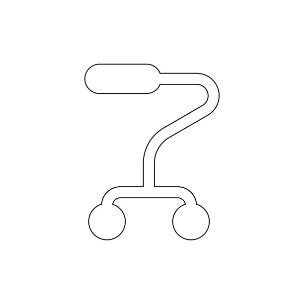 手杖轮廓图标。符号和符号可以用于网页，标志，手机应用程序，UI，用户体验图片下载