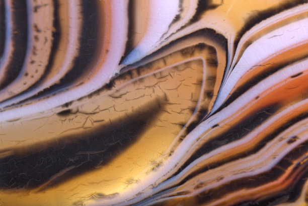 橙色和棕色对比玛瑙结构图片下载