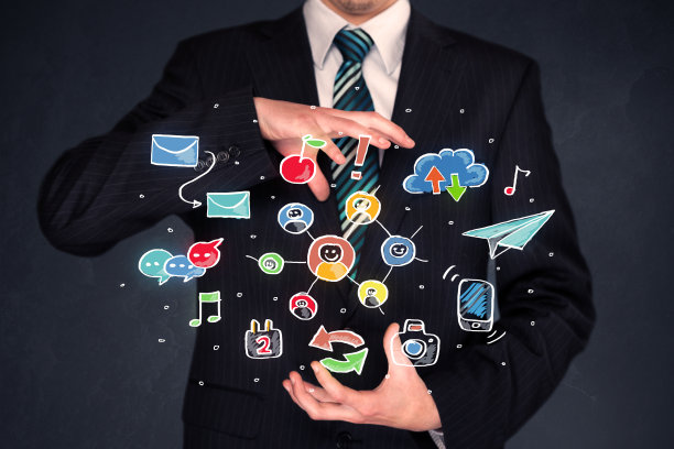 商人拿着五颜六色的申请表图片下载