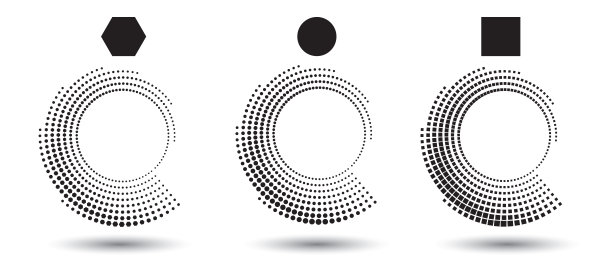 抽象点向量背景。半色调的效果。圆点背景或图标。图片下载