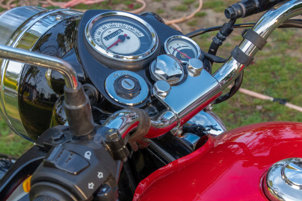 现代自行车前把手控制鸟瞰图图片下载