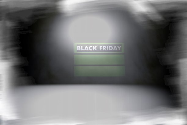 灰色抽象背景与绿色黑色星期五标志图片下载