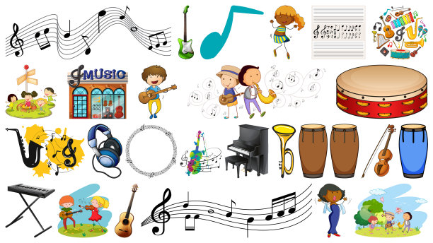 一套乐器图片下载