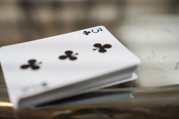 一副扑克牌的特写图片下载