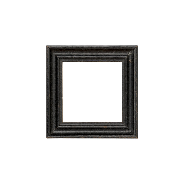 旧的黑色相框，孤立在白色上图片下载