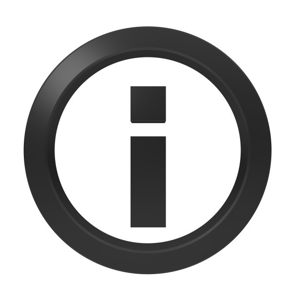 信息标志信息图标指示符号黑色3d渲染图形在白色背景上孤立的切割图片下载