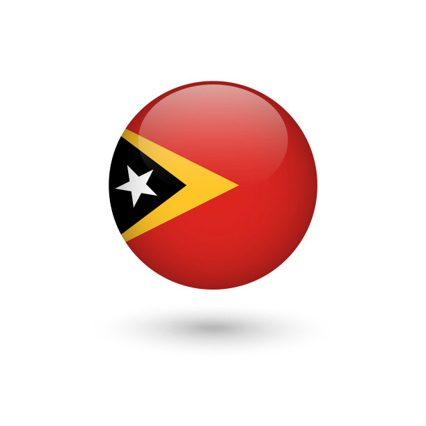 东帝汶国旗圆润图片下载