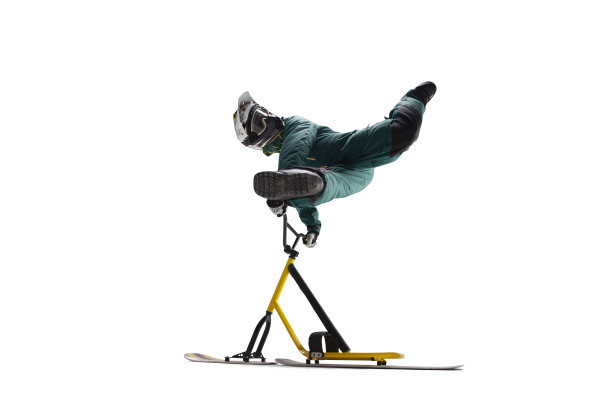 雪滑板孤立在白色。图片下载