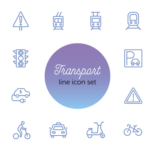 传输线图标集图片下载