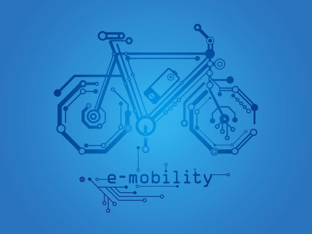 电动自行车插图图片下载