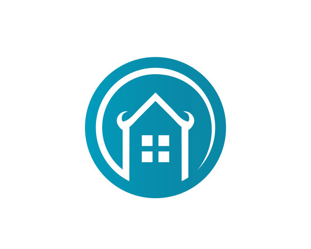 房地产和住宅建筑标志图标模板图片下载