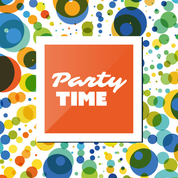 聚会时间-激励横幅概念图片下载