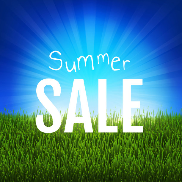 绿草夏季大减价图片下载