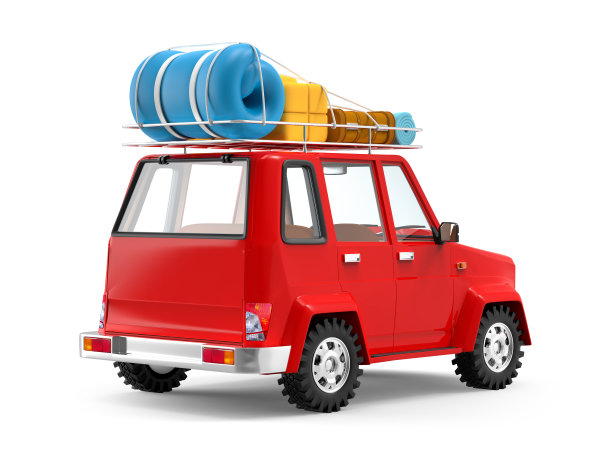 SUV冒险卡通背面图片下载