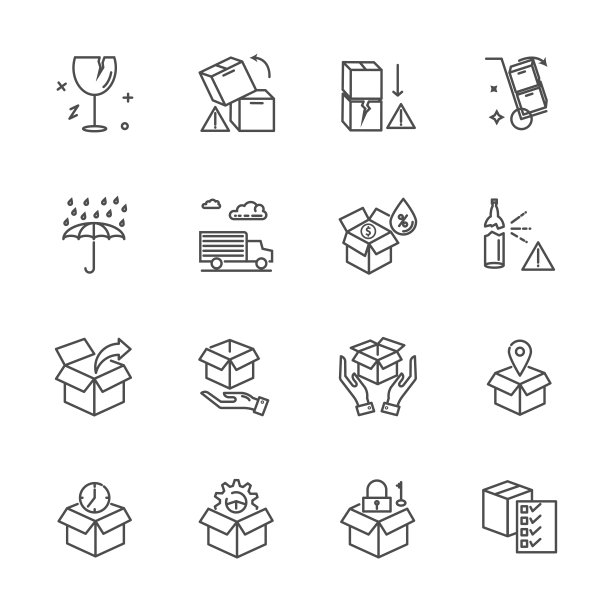 产品警告图标集图片下载