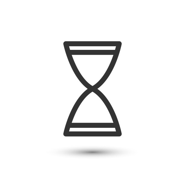 向量沙漏图标。时间的象征。用于设计，网站设计，标志，应用程序，UI。图片下载