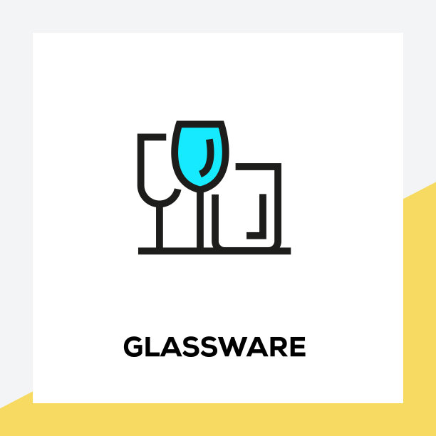 玻璃器皿线图标设置图片下载