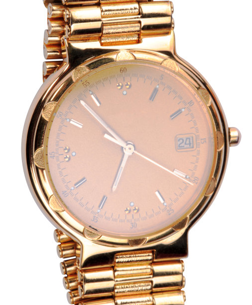 镀金手表隔离图片下载