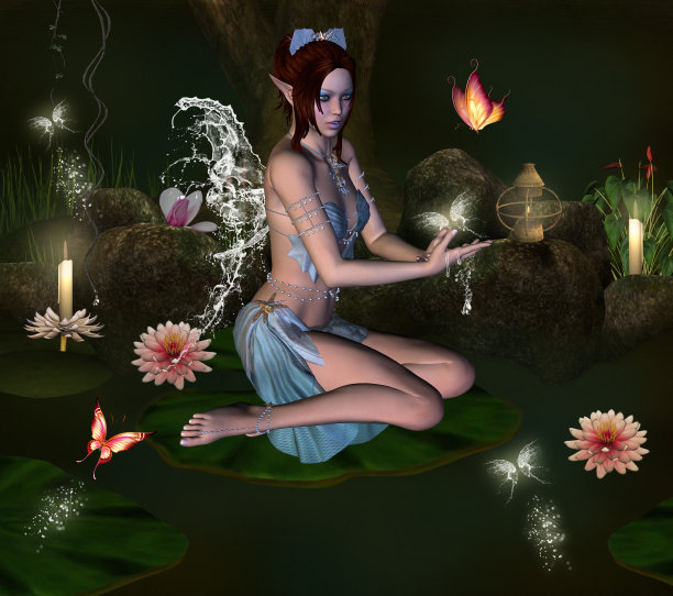 可爱的仙女有蝴蝶翅膀图片下载